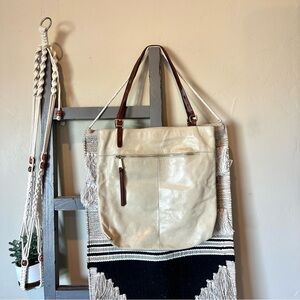 HOBO large shoulder bag leather tote purse